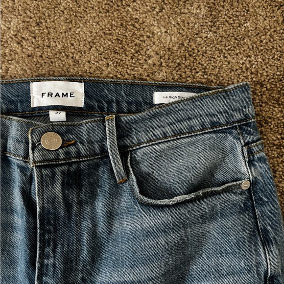 NWOT Frame Le High Straight Jeans in the Demarco Rips wash - Picture 5 of 5